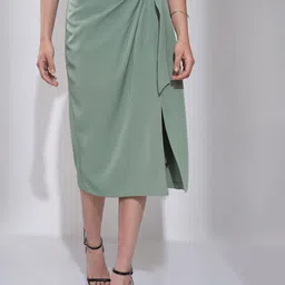 Tokyo Talkies A-Line Midi Skirt-image-44