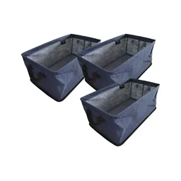 Tweedle Blue Set of 3 Regular Multi-Utility Organisers-4