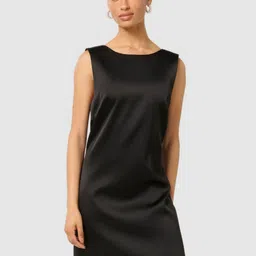 Forever New Solid Boat Neck Sheath Above Knee Dress-image-37