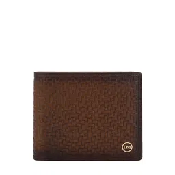 Da Milano Men Textured Leather Two Fold Wallet-15