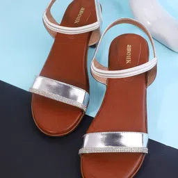 Anouk Women Embellished Block Sandals-4