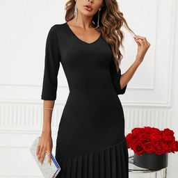 Stylecast X Kotty Women 1 Solid Sheath Knee Length Dress-image-52