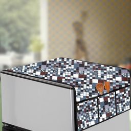 The Furnishing Tree Grey Plastic Refrigerator Cover-image-47