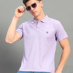 STELVIN Men Solid Polo Collar Cotton T-shirt-picture-8