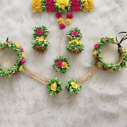 BALIKA VADHU Blooming Elegance Flower Jewellery Set-10