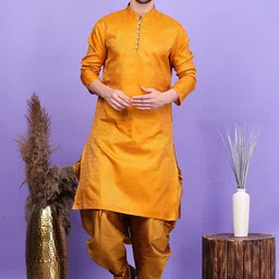 Sydney Heights Men Regular Thread Work Kurta with Patiala-image-36
