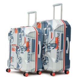 uppercase Delta Set Of 2 Printed Hard-Sided Trolley Bag-picture-36