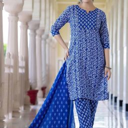 Moda Rapido Women Multi Viscose Rayon Kurta Sets-picture-22