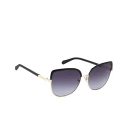 Fossil Heritage Women Rectangle Sunglasses - UV Protected Lens 716736682945-Dark Grey-46