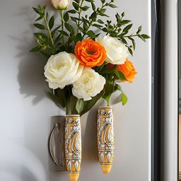 Kraftlik Handicraft Yellow Ceramic Vases-image-95