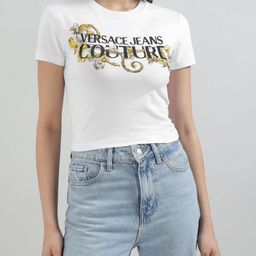 Versace Jeans Couture Barboque Printed Round Neck Slim Fit T-shirt-image-11