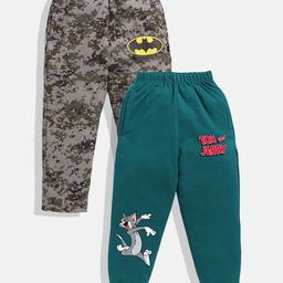 YK X Minute Mirth Boys Pack Of 2 Printed Track Pants & Joggers-image-49