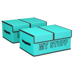 Kuber Industries Green Set of 2 Regular Multi-Utility Organisers image 2
