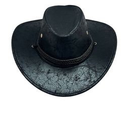 The Tie Hub Men Black Solid Fedora Hat-12