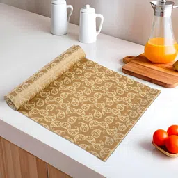 Kuber Industries Cream-Coloured Printed Water Resistant Shelf Liner Organisers-85