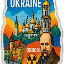 Ukraine Country Theme Souvenir Wooden Refrigerator Stylish Fridge Magnet-image-19
