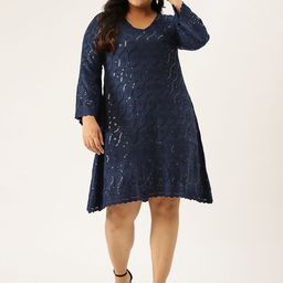 theRebelinme Women Embellished A-Line Party Dress-image-6