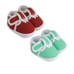 NESKA MODA Kids Pair Of 2 Cotton Booties-picture-16