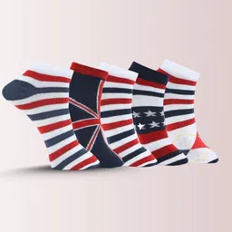 MJE Men Pack Of 5 Patterned Ankle Length Socks-image-67