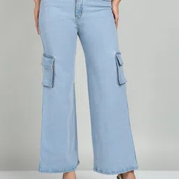 Nifty Women Wide Leg High-Rise Stretchable Jeans-image-39