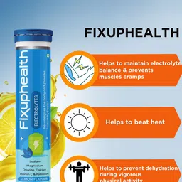 Fixuphealth Set Of 6 Electrolytes & Vit C Tablets - 20 N Each - 67 g Each - Lemon Flavor image 5