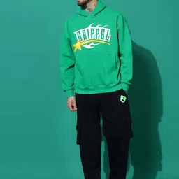 GRIFFEL Men Brand Logo Printed Hooded Tracksuits-picture-11