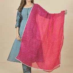 LA FEMINAE Printed Leheriya Dupatta-14