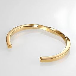 Peora Men Stainless Steel Gold-Plated Kada Bracelet-picture-38