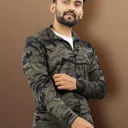 VeBNoR Camouflage Printed Running Bomber Jacket image 2