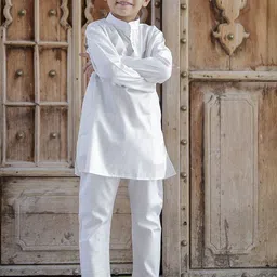 Stuffie Land Boys Regular Pure Cotton Kurta with Pyjamas-32