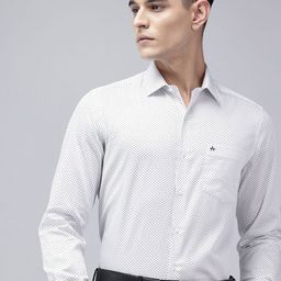 Arrow Manhattan Slim Fit Micro Ditsy Printed Pure Cotton Formal Shirt-picture-47