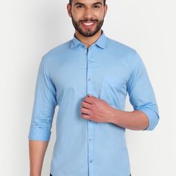 MEGHZ Men Slim Fit Opaque Casual Shirt-image-96