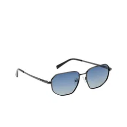 KOSCH ELEMENTE Men Blue Lens & Silver-Toned Rectangle Sunglasses with-picture-40