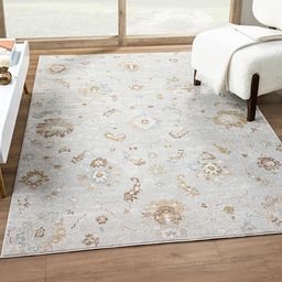 Kaleen India Grey Polyester Abstract Anti-Skid Carpets-image-96