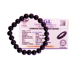 Apnisanskriti Unisex Black Obsidian Stone Bracelet-picture-38