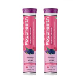 Fixuphealth Set Of 2 Glutathione Vit-C AloeVera Berry& Grapeseed Tablet- 15 Tabs Each-21