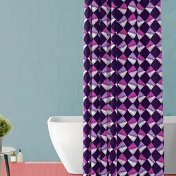 ArtzFolio Purple & Pink Printed Waterproof Shower Curtain-image-71