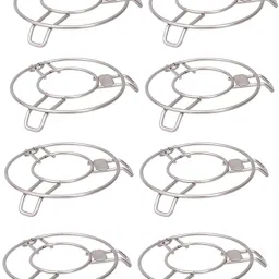 Durable Stainless Steel Trivet Set Hot Pot Stand (6 Pices) Cooker Steamer Mirror Finish Trivet-40