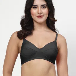 LILY Pack Of 2 Solid Full Coverage Non Padded Non Wired Regular Everyday Bra manoop image 2