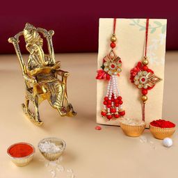 CraftVatika 5-Pcs Lord Ganesh With Greeting Card & Roli Chawal-image-12