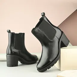 AfroJack Women Round Toe Wedge-Heeled Winter Boots-image-25