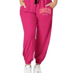 TABADTOD Women Printed Relaxed Fit Mid Rise Joggers Trousers-picture-1