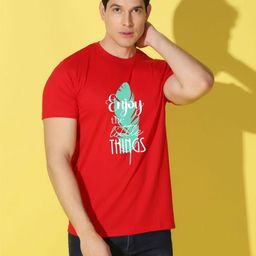 WOOSTRO Men Typography Printed Slim Fit T-shirt-image-50