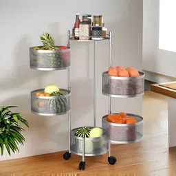 Myntra Elegant Homes Silver-Toned Set of 1 Regular Multi-Utility Organisers-18