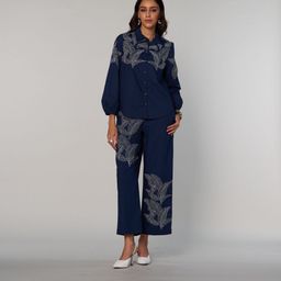 Style Island Giselle Embroidered Pure Cotton Trousers-image-49