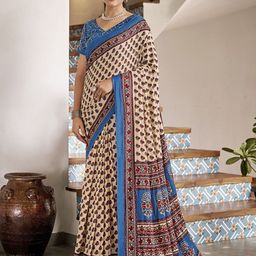 all about you Floral Pure Cotton Saree-image-72