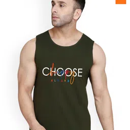 SLOWLORIS Men Pack of 2 Printed Bio-Wash Combed Cotton Gym Vests-picture-47