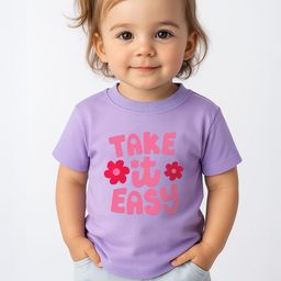 Nauti Nati Girls Typography Printed Short Sleeves Antimicrobial Cotton T-shirt-picture-1