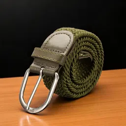 The Roadster Lifestyle Co Men Braided Stretchable Slim Belt-picture-34