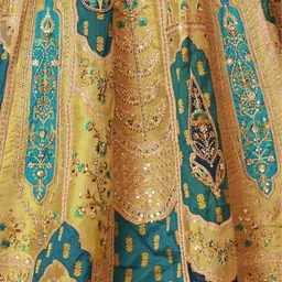 ODETTE Embroidered Sequinned Semi-Stitched Lehenga & Unstitched Blouse With Dupatta image 2